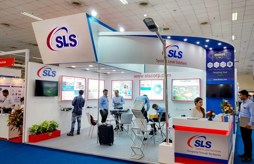 SLS System Level Solutions Stand designed and delivered by Going Highway Entertainers
