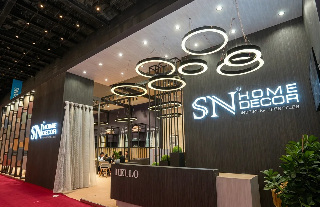 SN Home Decor Exhibition Stand designed and delivered by Going Highway Entertainers