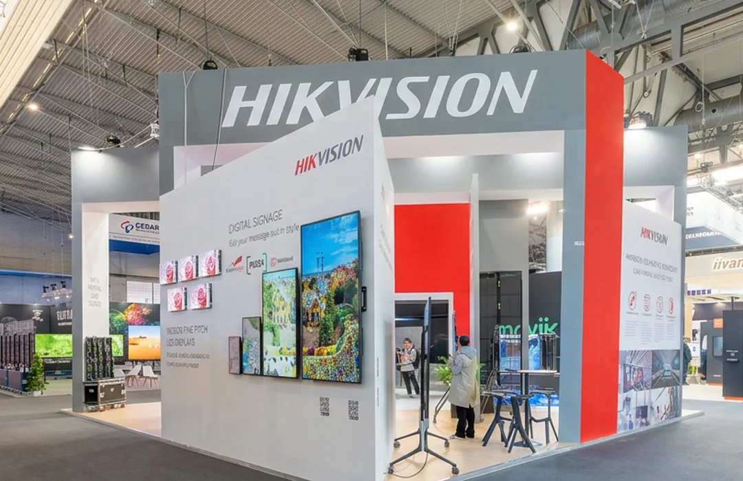 Hikvision Digital Signage Stand designed and delivered by Going Highway Entertainers