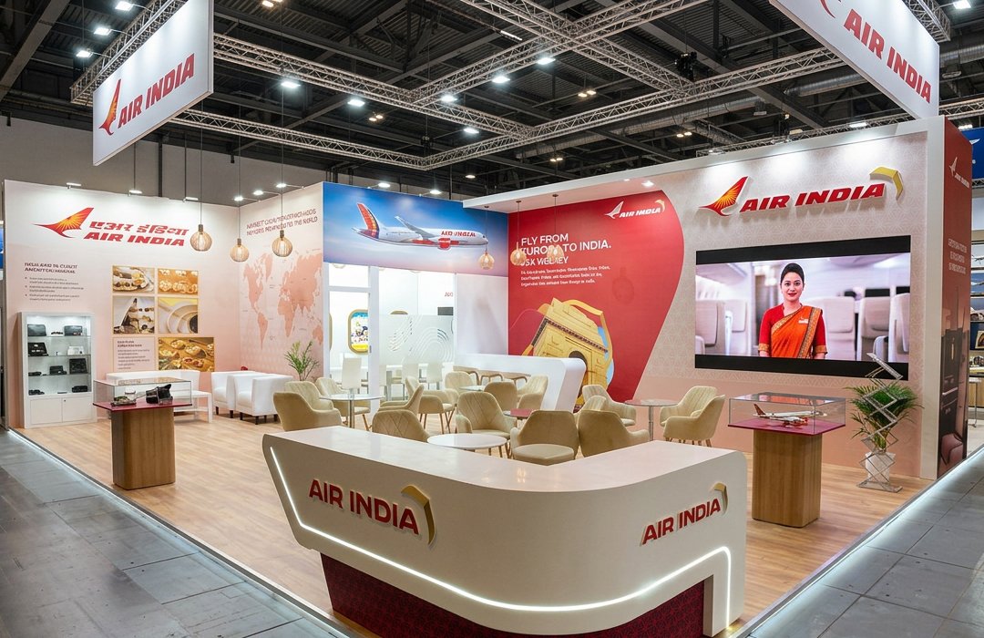 International exhibition stand designed and built by Going Highway Entertainers